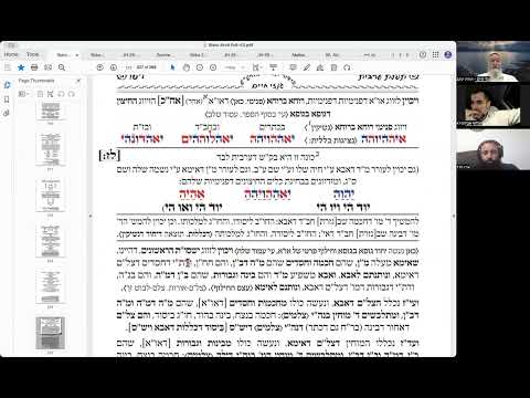 הרב יואל חקון - סידור - כוונות קריאת שמע - שיעור 75 - חזרה - שיעור 32 - פרצוף הכללות-חילוף - סידור.