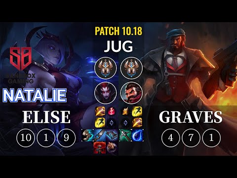 SB Natalie Elise vs Graves Jungle - KR Patch 10.18