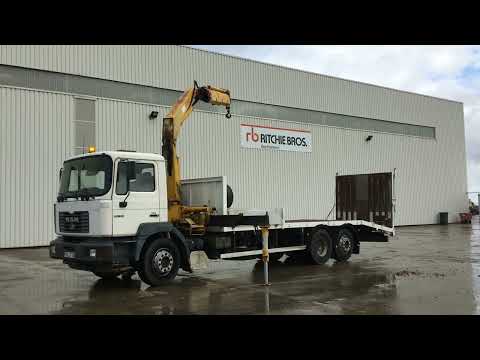 2011 M.A.N. 26.314 6x2 Flatbed Truck w/Crane I St Aubin, France Auction - 8 & 9 March