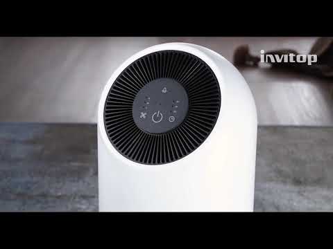 Очиститель воздуха с HEPA фильтром настольный портативный с ночником Fillo Invitop