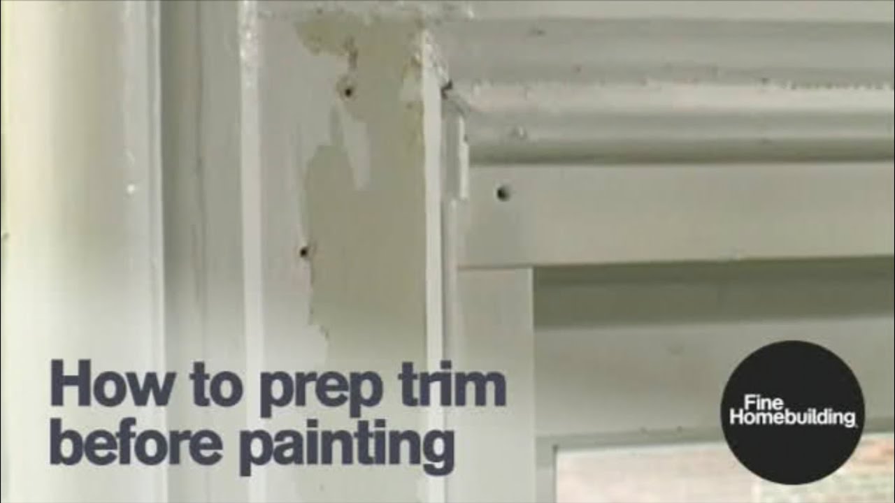 How to Prep Trim Before Painting