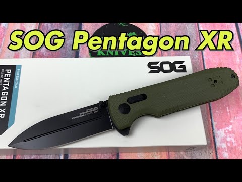 SOG Pentagon XR /includes disassembly/ XHP blade and fidget friendly !