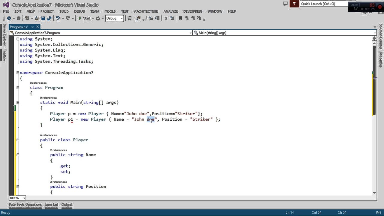 C# Spice 002 - Object Initializers