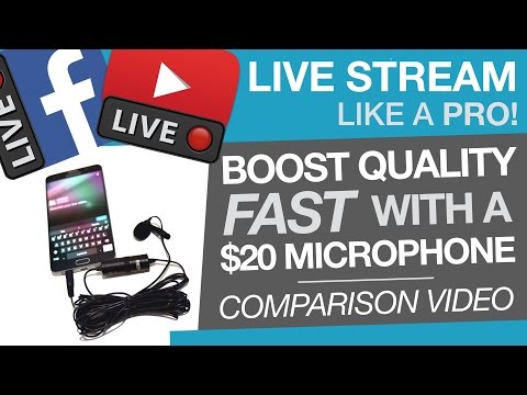 Live Stream Like a Pro: Boost Quality with a $20 Microphone (Comparison Video) Video