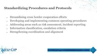 3.3 Best practices in cross border cooperation