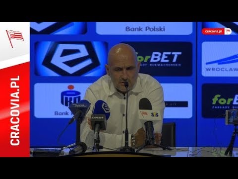 Trener Michał Probierz po meczu ze Śląskiem Wrocław (21.07.2018)
