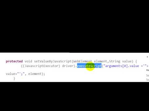Enter Data In Edit Box Using Java Script In Selenium Webdriver