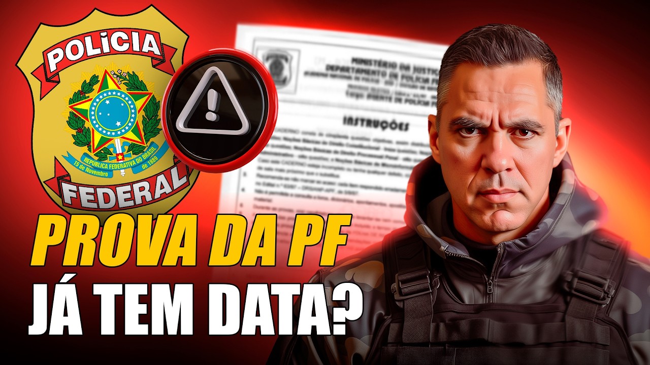 [CONCURSO PF 2025] DATA DA PROVA,  DISCIPLINAS, O QUE SABEMOS ATÉ AGORA!🚨