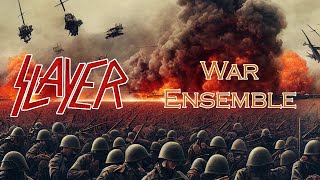War Ensemble by Slayer - lyrics as images generated by an AI