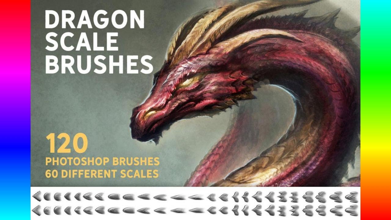 Brushes For Procreate: Dragon Scale Brushes