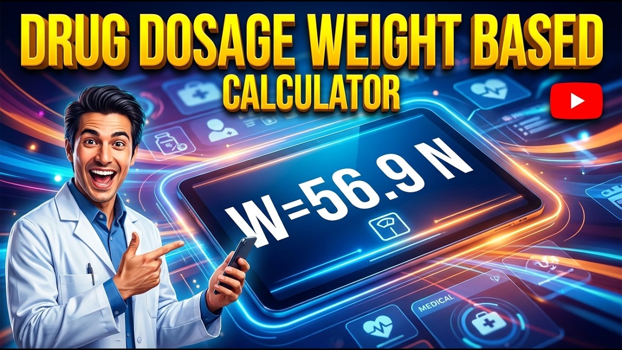 Drug Dosage Weight Based Interactive Calculator