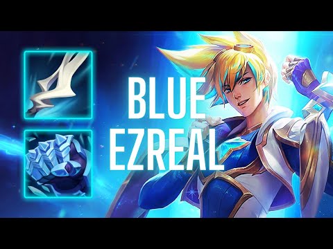 BLUE EZREAL ! ICEBORN GAUNTLET EZREAL GAMEPLAY ! (Wild Rift)