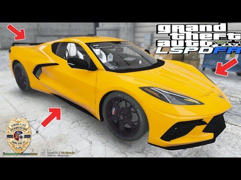 GTA 5 Live PD - 2020 Unmarked Corvette C8 Stingray - LSPDFR Roleplay