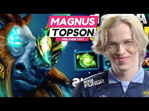 7.37C - Crazy Play Topson Magnus The Midlane - Dota 2 Pro Gameplay & Learn #topson #magnus