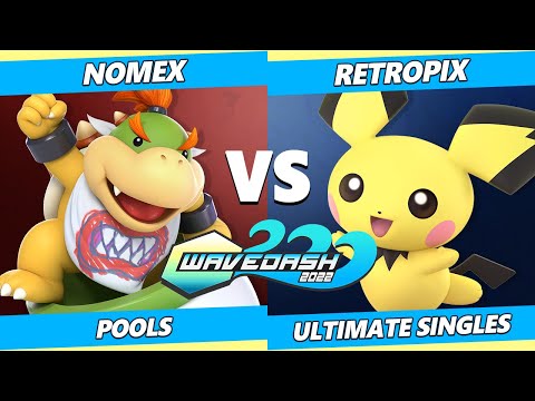 Wavedash 2022 - Nomex (Bowser Jr) Vs. RetroPix (Pichu) SSBU Ultimate Tournament