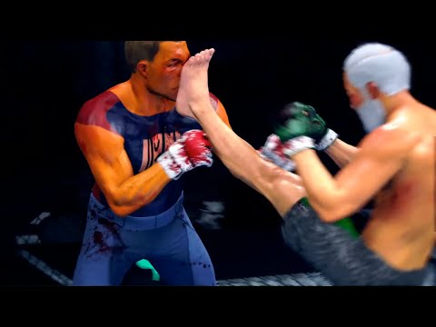 Duffman (The Simpsons) vs. Old Bruce Lee - EA sports UFC 4