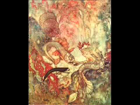 Fairies fantasy art Edmund Dulac illustrations of The Little Mermaid.wmv