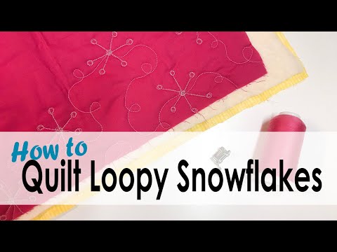 How to Quilt Loopy Snowflakes with On Williams Street