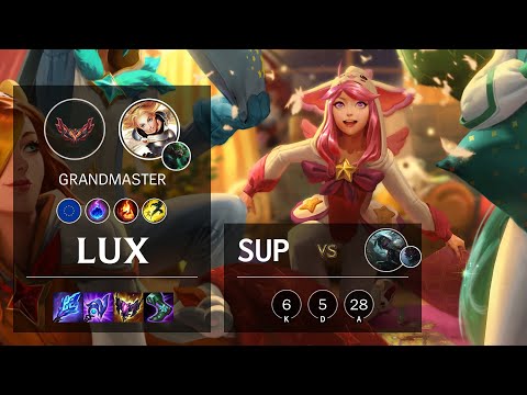 Lux Support vs Senna - EUW Grandmaster Patch 12.2