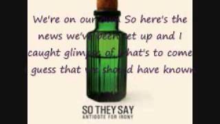 so they say-anxiety setting in