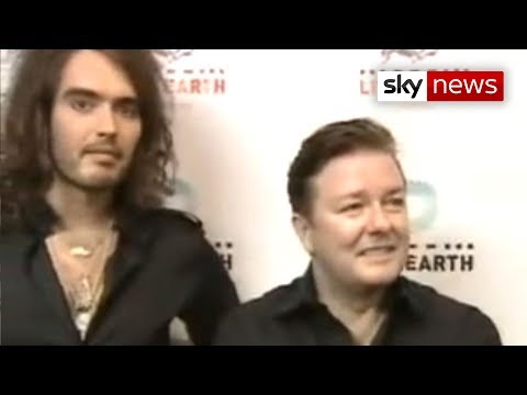 Ricky Gervais And Russell Brand At Live Earth