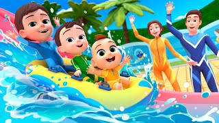 Water Slides Song | Good Manners Lalafun Nursery Rhymes & Kids Songs