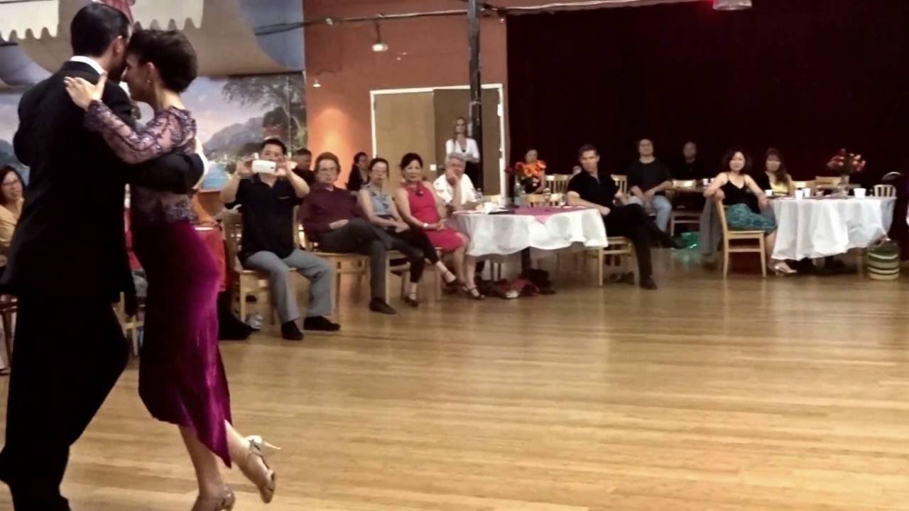 Argentine Tango Vals: Marcos Pereira & Florencia Borgina at Allegro  www.tangonation.com   6/16/2016