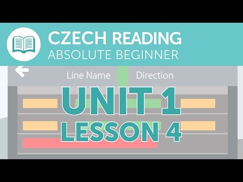 Czech Reading for Absolute Beginners - A Czech Notice at the Station