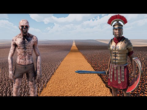 1 MILLION ZOMBIES vs 500.000 ROMAN GENERALS - Ultimate Epic Battle Simulator 2 UEBS 2