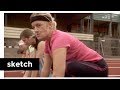 Wedstrijd achteruit rennen | Sketch | Het Klokhuis