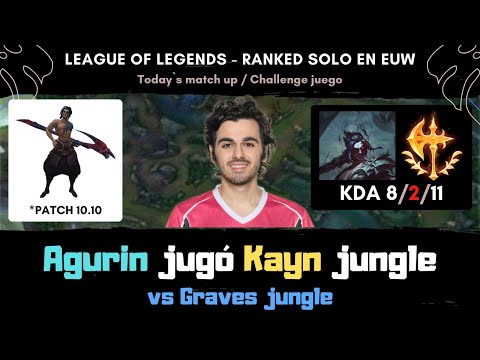 Patch 10.10) Agurin jugó Kayn jungle! Como jugar Kayn jungla! Kayn vs Graves / with Doss, Kirei