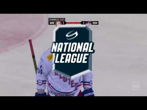 Denis Hollenstein erzielt gegen Genf-Servette das erste Klotener Tor des Abends.