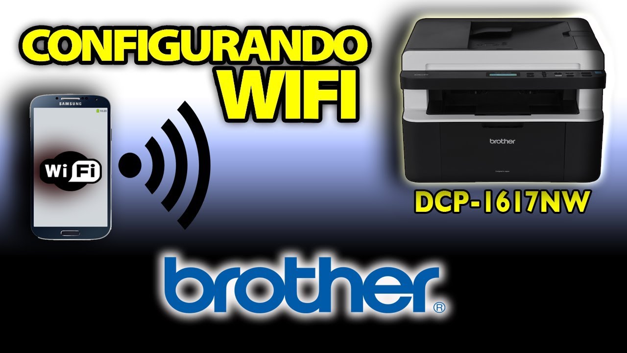 Configurando impressora Brother DCP-1617NW / DCP-1602 / MFC-1905 / MFC-1910W na rede wireless
