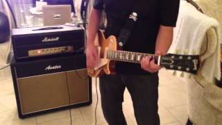 Video thumbnail for Gibson les paul R4 vos gold top (54) p90 - mid gain by tonemaster1