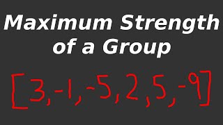 YouTube video 'Maximum Strength of a Group - LeetCode 2708 - Python Solution Code Answer and Explanation'