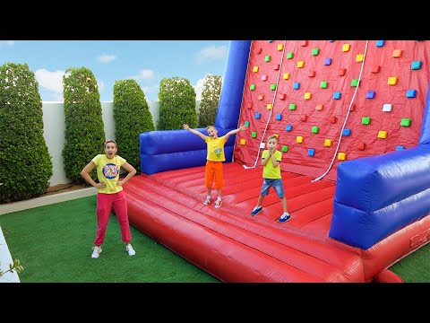 Vlad y Niki practican deportes como juguetes