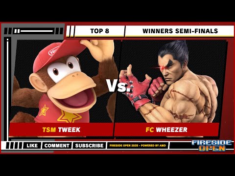 Fireside Open 2025 - Top 8 - Winners Semis - Tweek (Diddy Kong) VS Wheezer (Kazuya) - SSBU