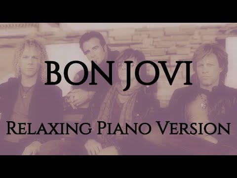Bon Jovi | 2 Hours | 20 Songs | Piano Relaxing Version | 📚 Music to Study/Work 💻