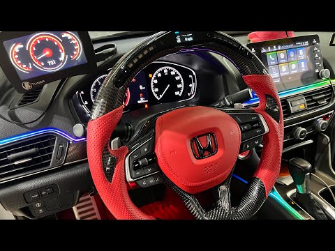 Honda Accord Custom Steering Wheel COMPLETE INSTALL