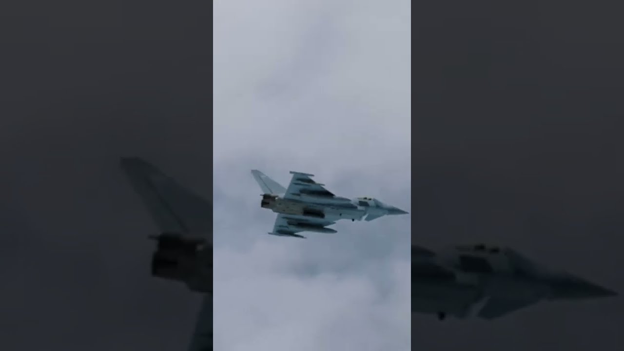 UK fighter jets train over the Baltics #Shorts