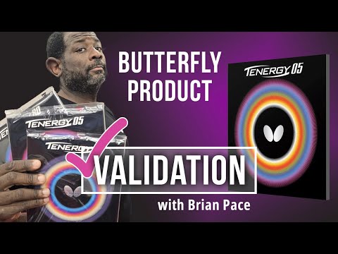 Butterfly Training Tips - Product Validation: Tenergy 05