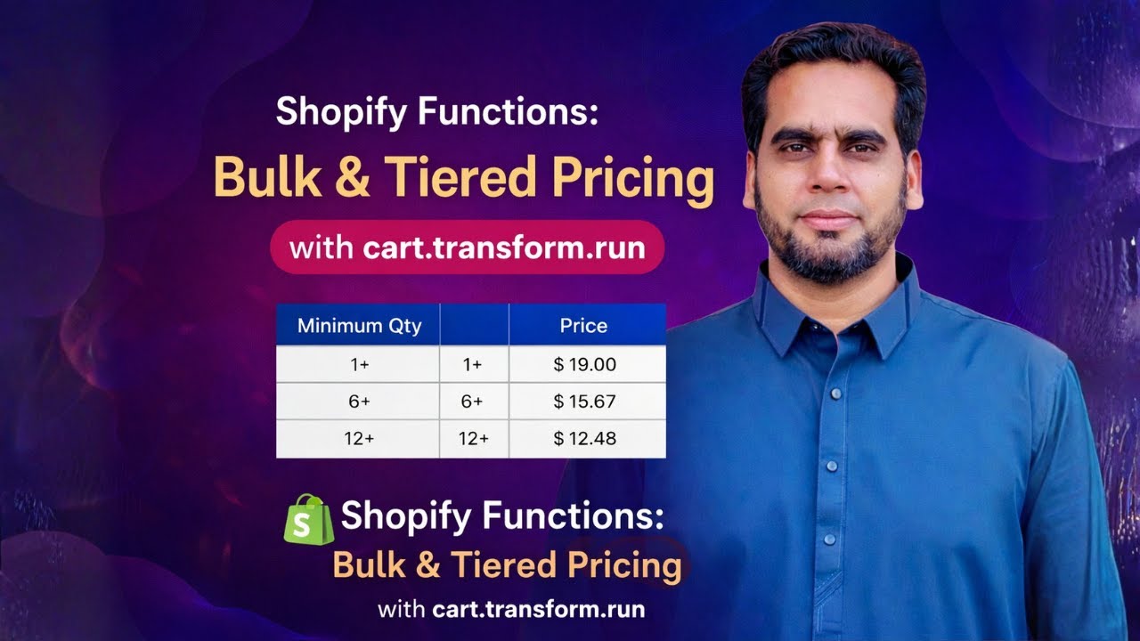 Build Quantity-Based Discounts in Shopify (No Apps) #ShopifyFunctions