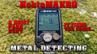Metal Detecting: NoktaMakro Legend Hits Old Park Silver