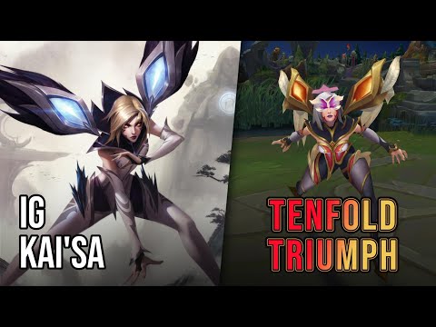 Tenfold Triumph iG Kai'sa Skin | League of Legends | Chromas Skin