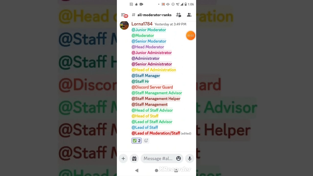 All moderator ranks join our discord in the chat