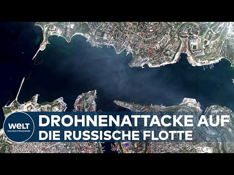 PUTINS KRIEG: Ukrainer greifen russische Flotte mit Drohne an - Feierlichkeiten abgesagt