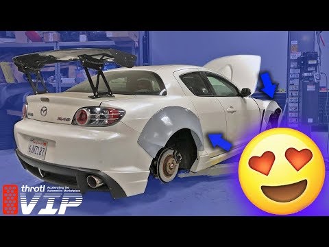 THE SECRET TO A PERFECT WIDEBODY KIT INSTALL!!!! (RX-8 Lions Kit Install Part 2)