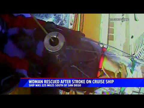 Woman Rescued from Cruise Ship After Having Stroke