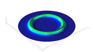 Analytic solution of 2D wave equation