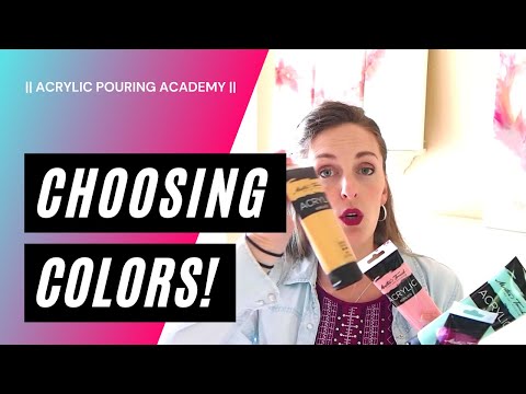 (14) HOW TO CHOOSE FABULOUS COLORS🌈for your acrylic pours! Helpful method from Rinske Douna Art!